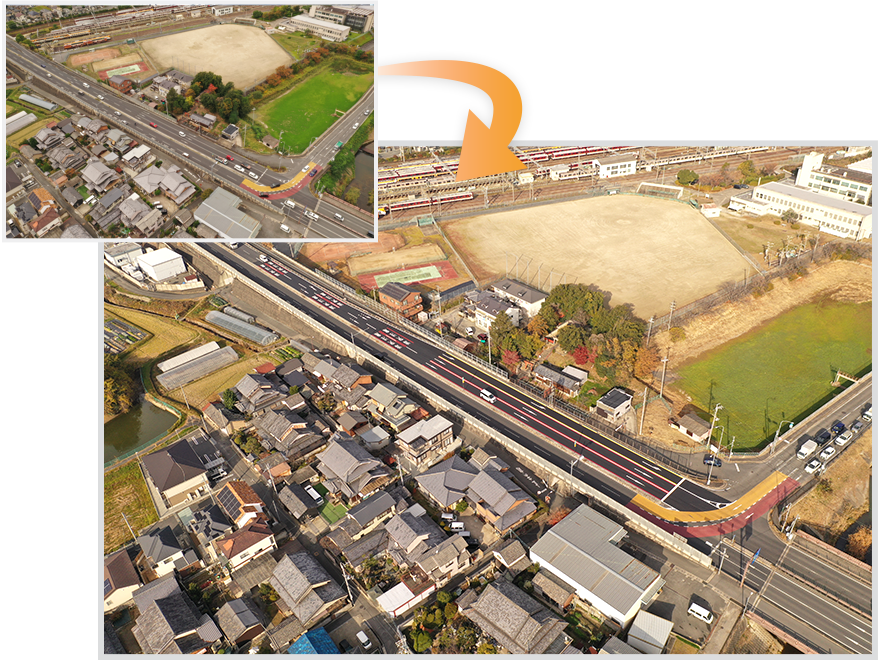 主要地方道奈良生駒線　事故対策工事（防災・安全交付金事業（道路環境整備）他）