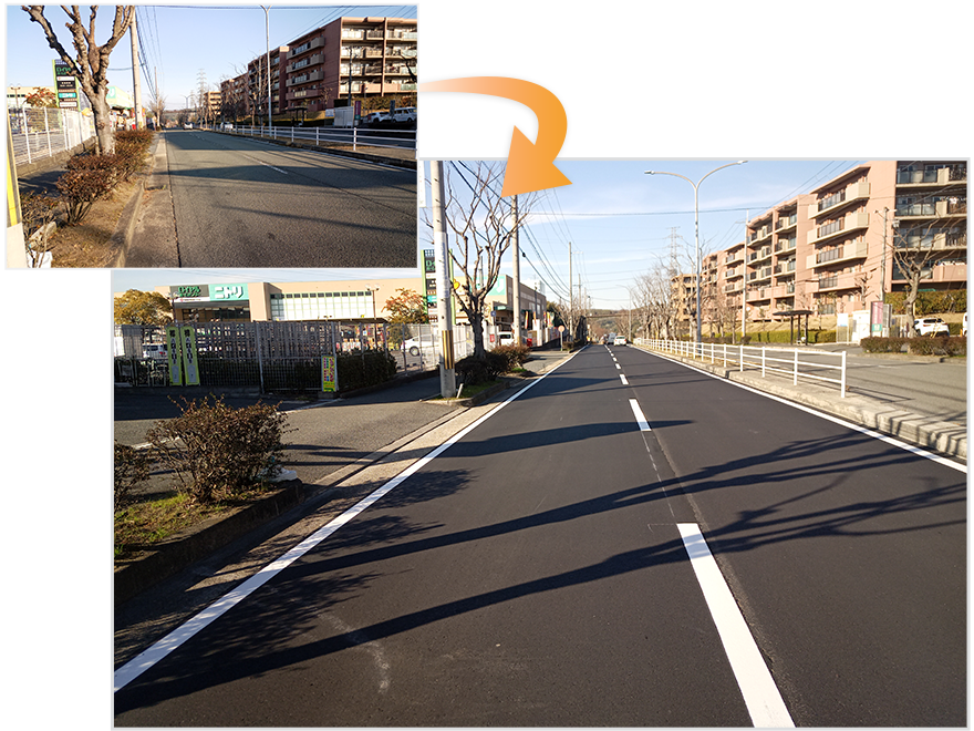 主要地方道奈良精華線　舗装補修工事（防災・安全交付金事業（地方道舗装補修・国補正））