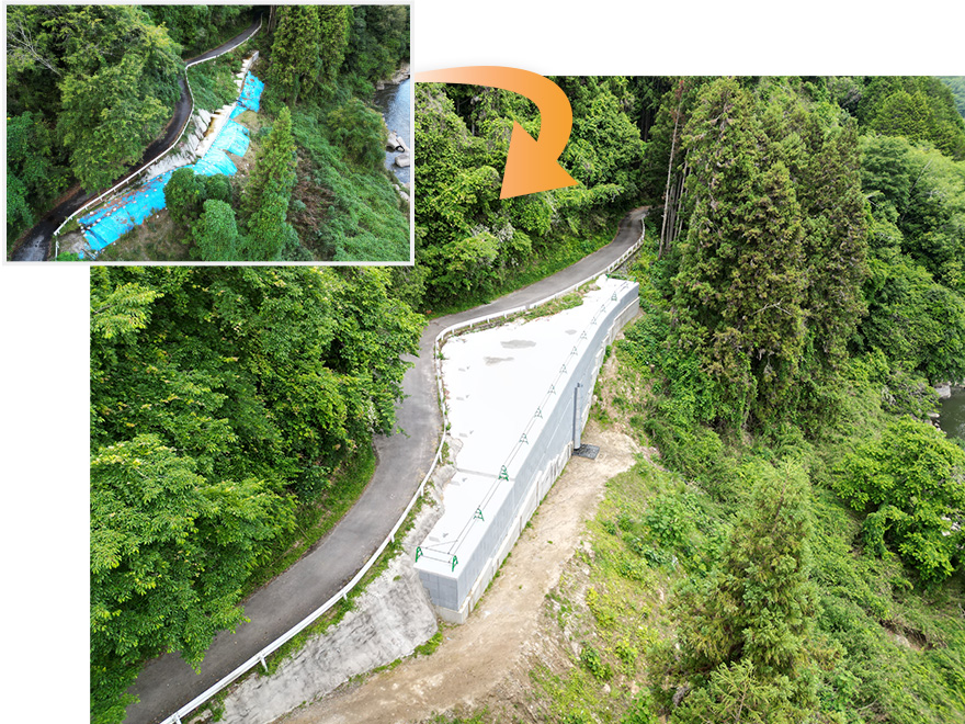 一般県道山添桔梗が丘線　広瀬工区　道路改良工事（軽量盛土工事）（社会資本整備総合交付金事業（道路改良））