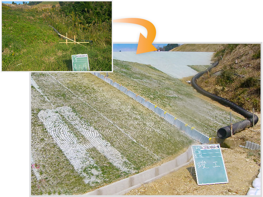 第２工区（西谷）法面成形工事