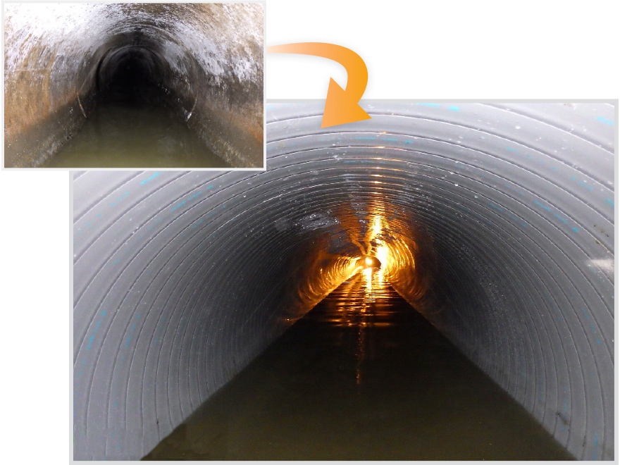 大安寺第１処理分区管きょ改築工事（SPR工法）