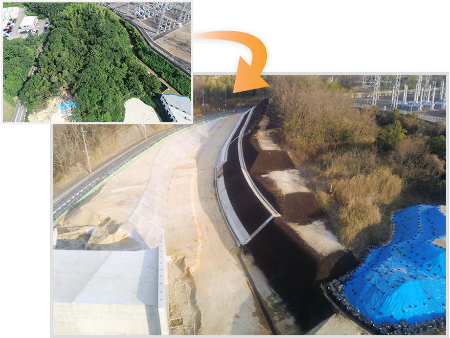 清滝生駒道路北田原東地区道路改良工事