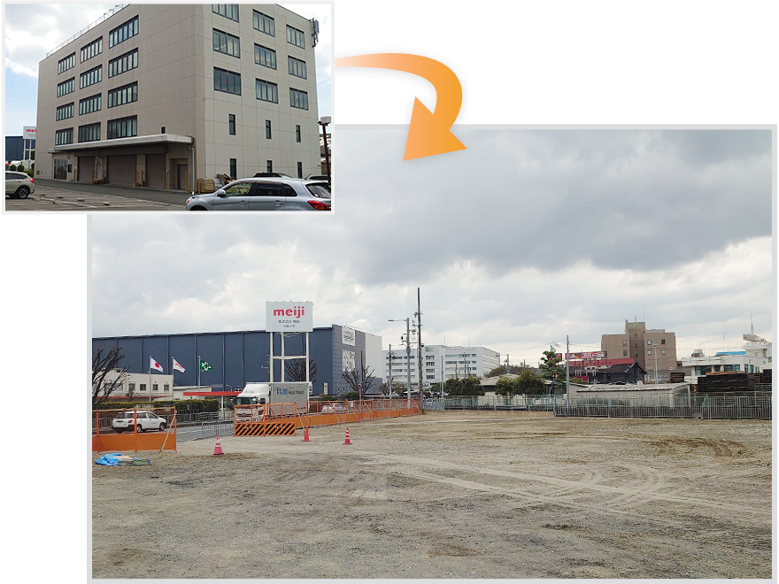 スズキ自販近畿　高槻市今城町開発事業に伴う既存建物解体撤去工事